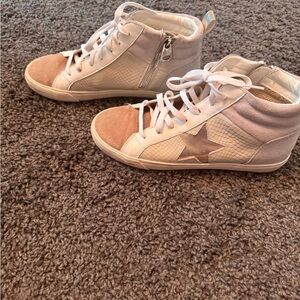 Vintage Havana White and Tan Star Sneakers